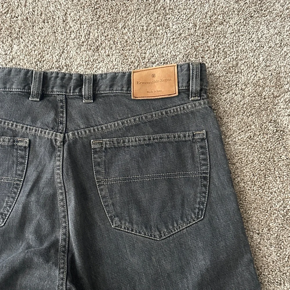 Ermenegildo Zegna- Men's Classic Black Jeans - Picture 10 of 16